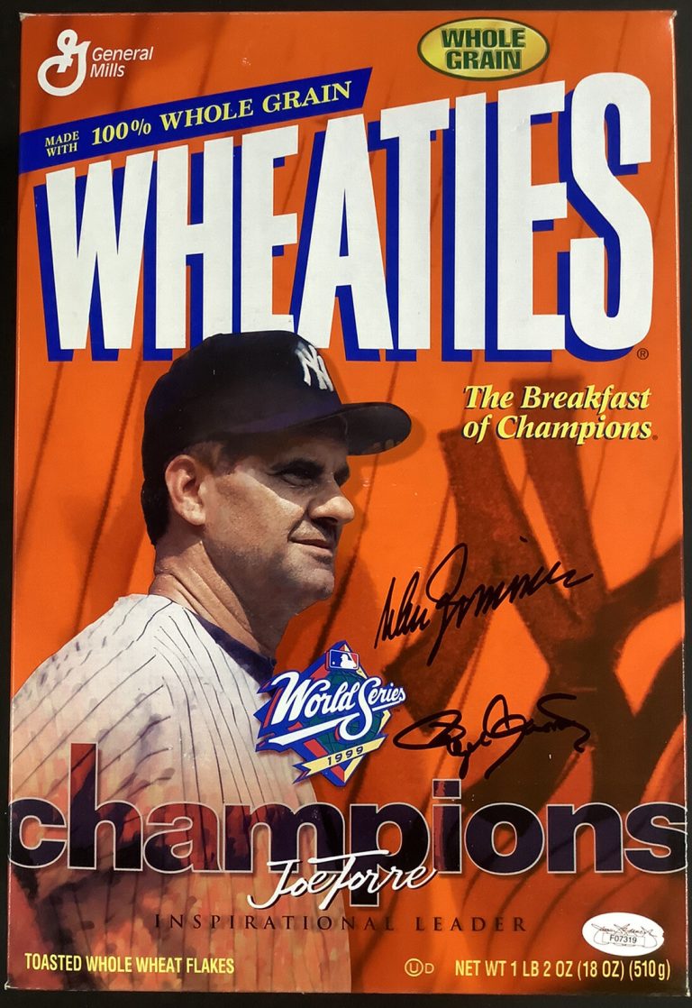 Roger Clemens Signed Cereal Box Wheaties Baseball Autograph NYY w Don Zimmer JSA