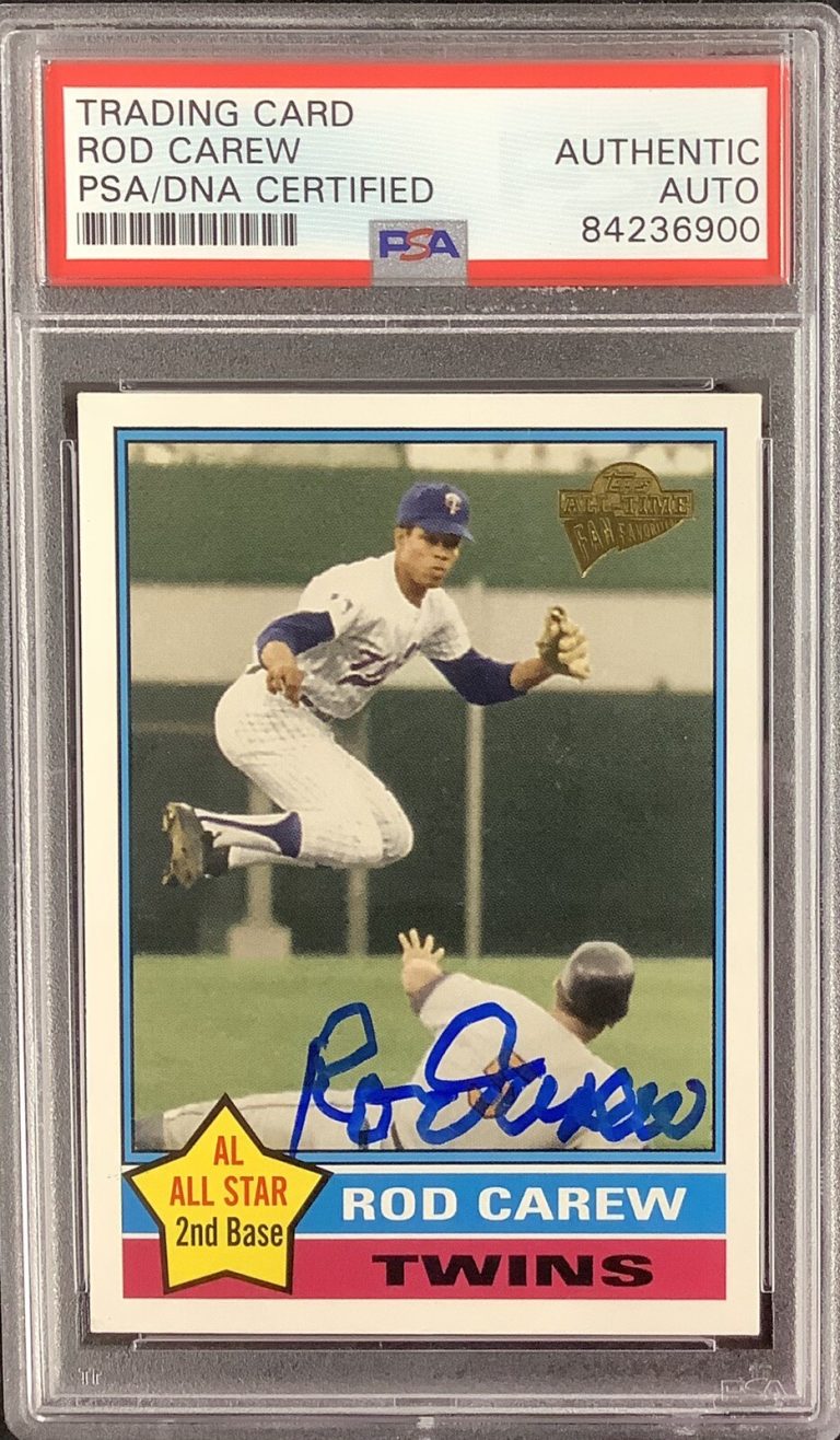Rod Carew Signed 2005 Topps All Time Fan 105 Baseball Card HOF Autograph PSA/DNA