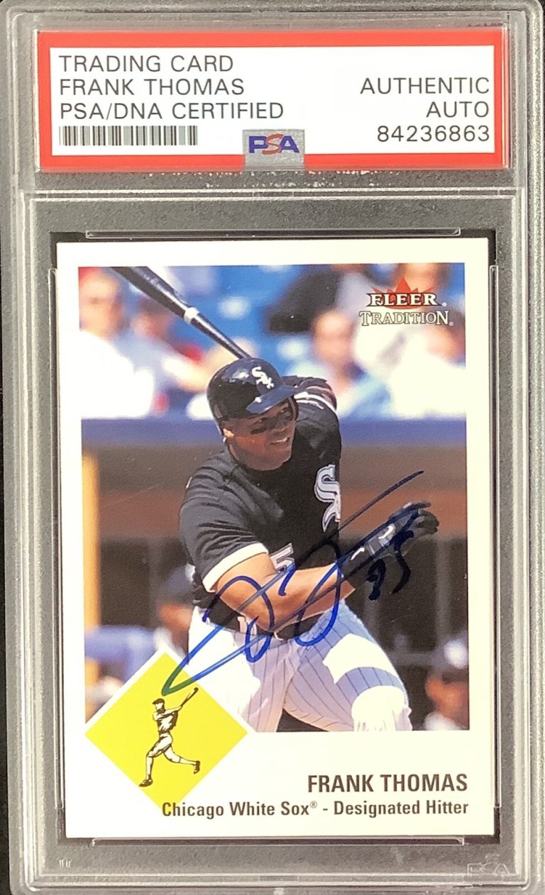 Frank Thomas Signed 2003 Fleer Ultra #270 Baseball Card HOF Autograph PSA/DNA