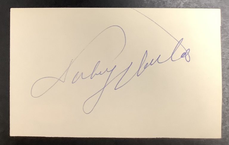 Johnny Unitas Signed Index Card Football HOF Autograph BAL Colts Super Bowl JSA