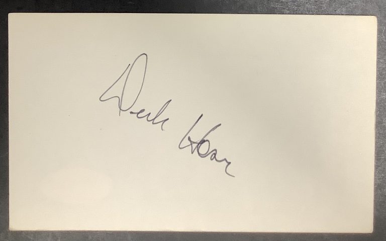 Dick Howser Signed Index Card Baseball Autograph New York Yankees WS Champs JSA