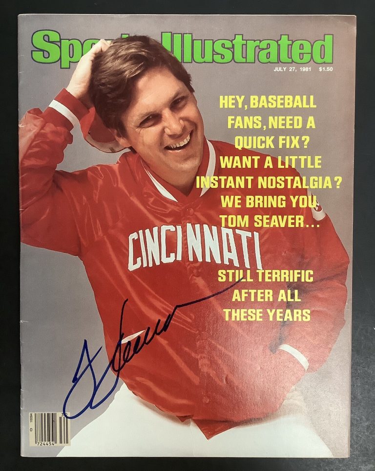 Tom Seaver Signed Sports Illustrated Magazine NO Label JSA 7/27/81 HOF Autograph