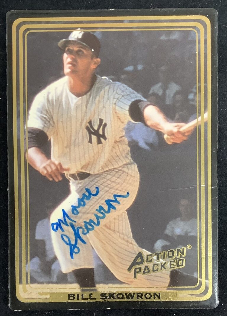 Bill Moose Skowron Signed 1992 Action Packed #35 Autograph NYY Baseball Card JSA