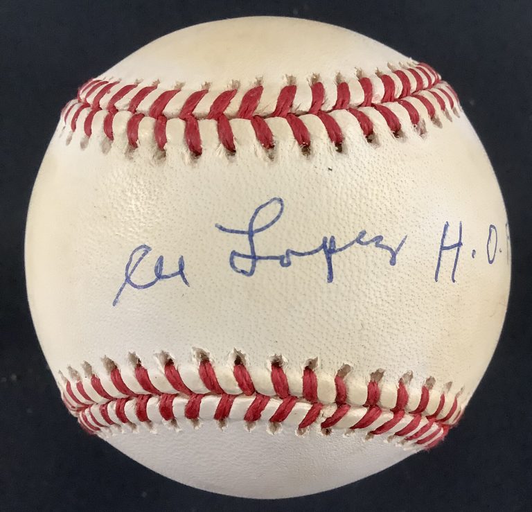 Al Lopez Signed Baseball Rawlings White Sox Autograph HOF 77 Inscription JSA