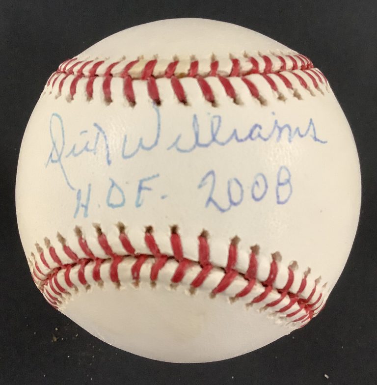 Dick Williams Signed Baseball Rawlings Dodgers Autograph HOF 2008 Inscrip JSA 1