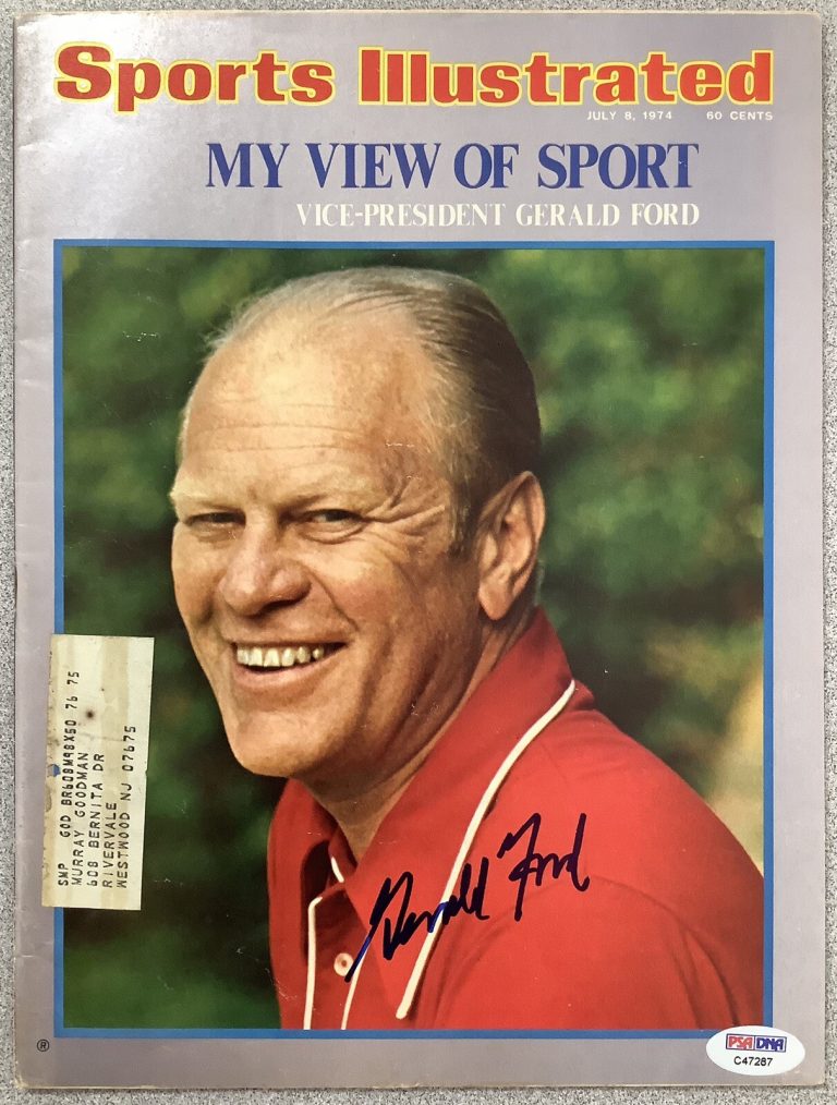 Gerald Ford Signed Sports Illustrated 7/8/74 Auto Republican President PSA/DNA