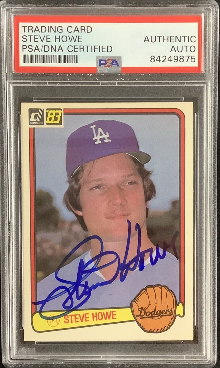 Steve Howe Signed 1983 Donruss #630 Baseball Card LA Dodgers Autograph PSA/DNA