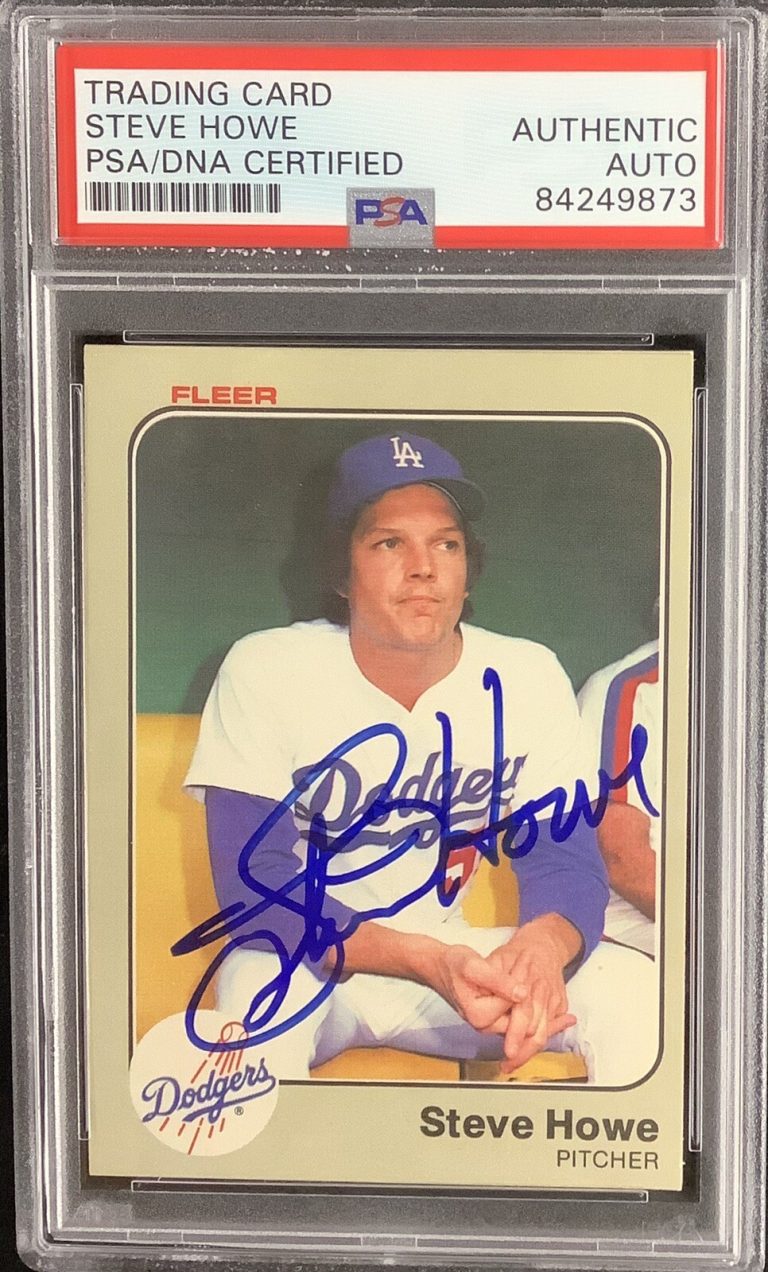Steve Howe Signed 1983 Fleer #209 Baseball Card LA Dodgers Autograph PSA/DNA