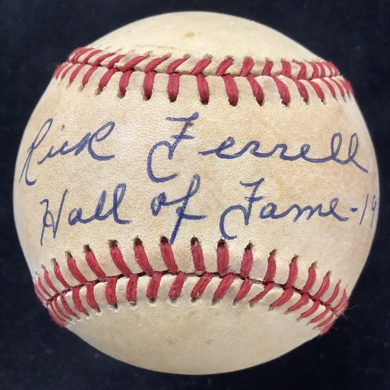 Rick Ferrell Signed Baseball Bobby Brown Red Sox Autograph HOF 1984 Inscrip JSA