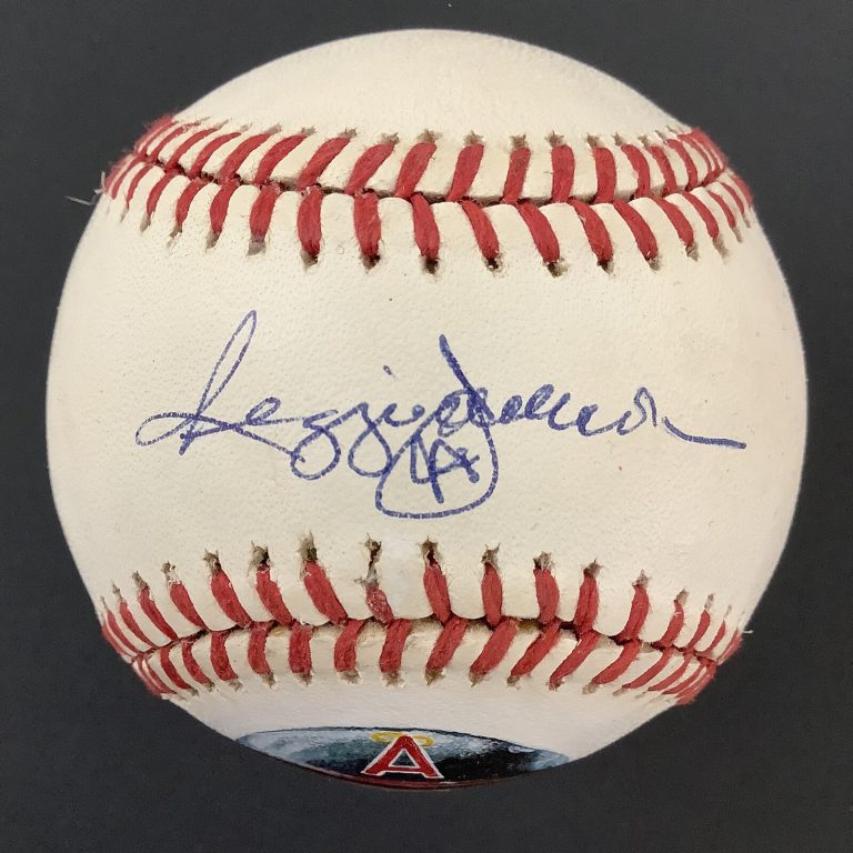 Reggie Jackson Signed Baseball Bob Brown Angel Autograph Bust Portrait HOF JSA 2