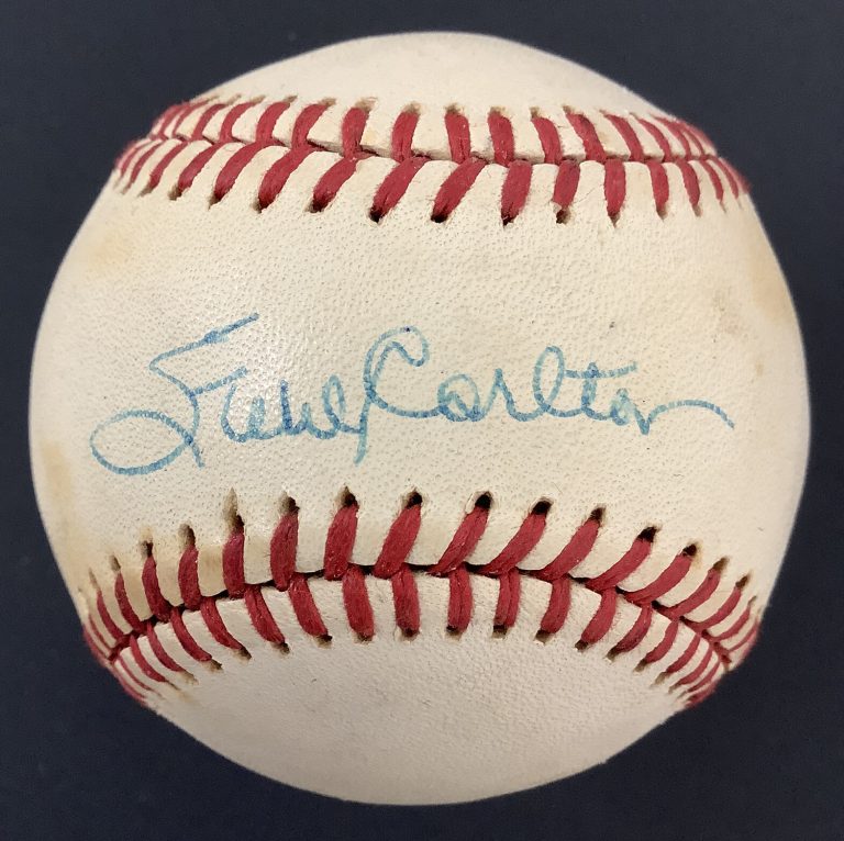 Steve Carlton Signed Baseball Feeney Phila Phillies Autograph WSC HOF JSA 2