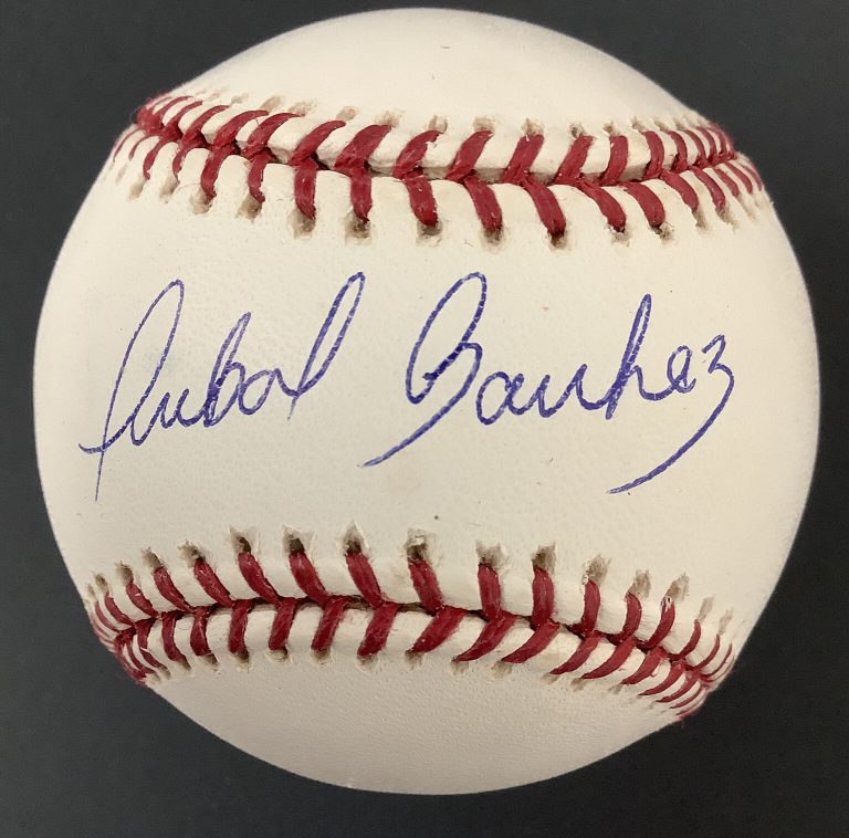 Anibal Sanchez Signed Baseball Selig Florida Marlins Nationals Autograph WSC JSA