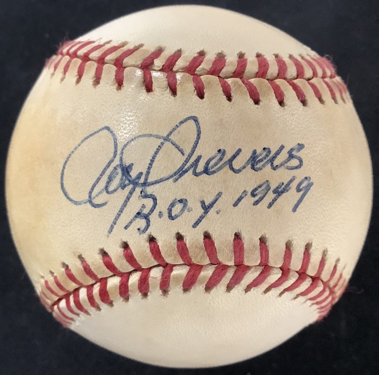 Roy Sievers Signed Baseball Bob Brown Senators AS Autograph ROY 1949 Inscr JSA 1