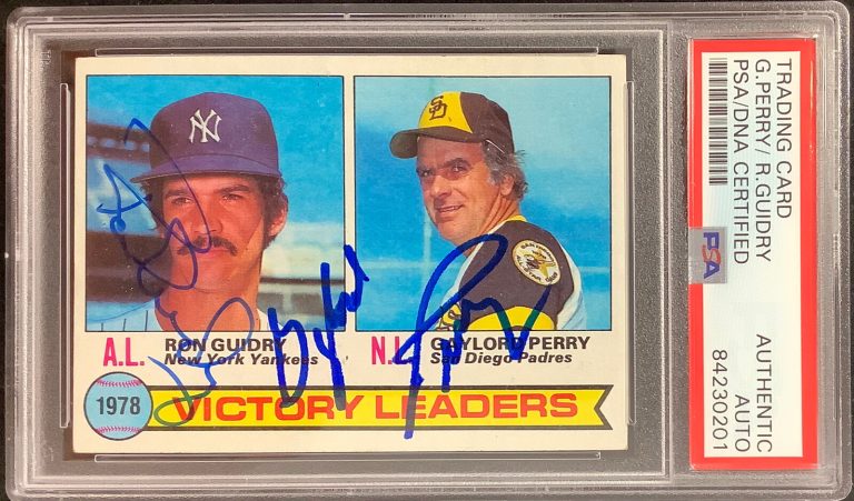 Gaylord Perry Signed 1979 Topps #5 Baseball Card HOF Guidry Autograph PSA/DNA