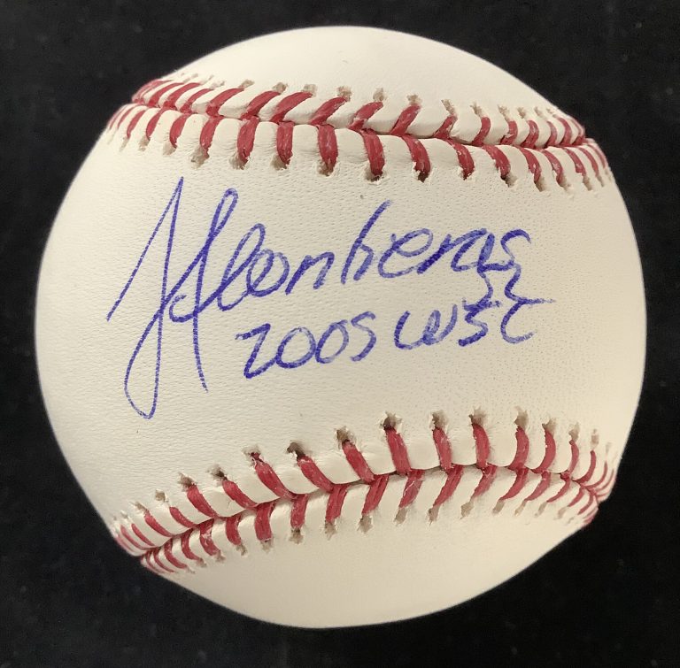Jose Contreras Signed Baseball Selig White Sox Autograph 2005 WSC Inscrip JSA 2