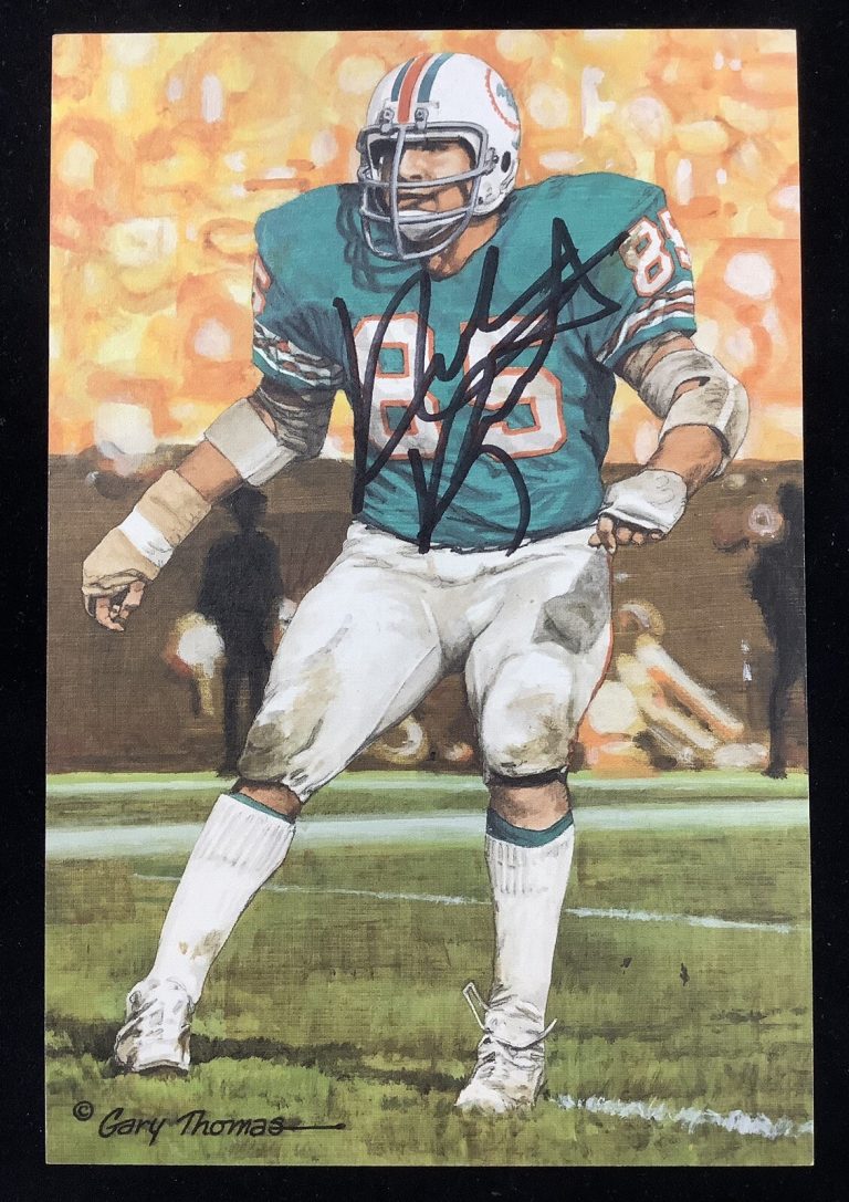 Nick Buoniconti Signed GLAC Goal Line Art Card Football Miami Autograph HOF JSA