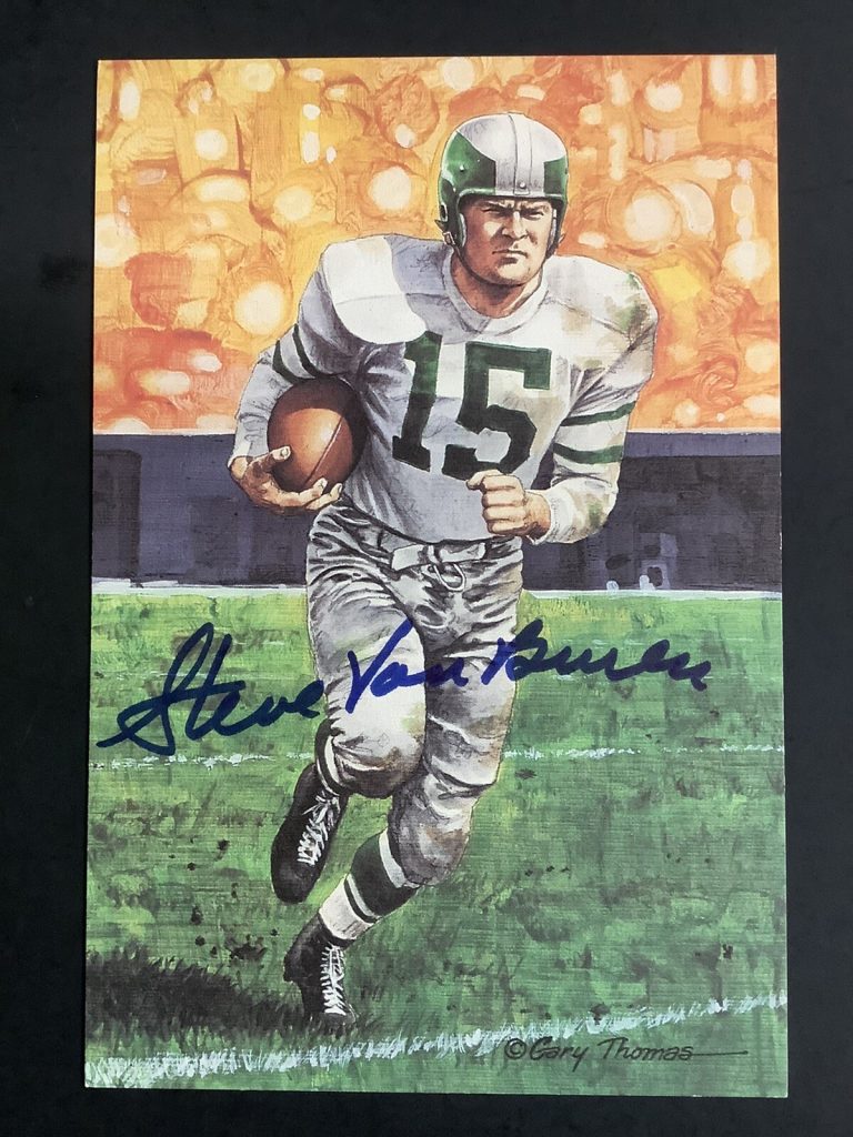 Steve Van Buren Signed GLAC Goal Line Art Card Football Autograph Eagle HOF JSA2