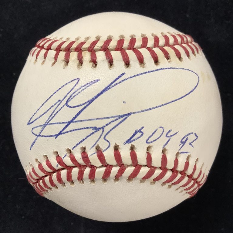 Mike Piazza Signed Baseball WD White Dodgers Mets Autograph ROY 93 Inscr HOF JSA