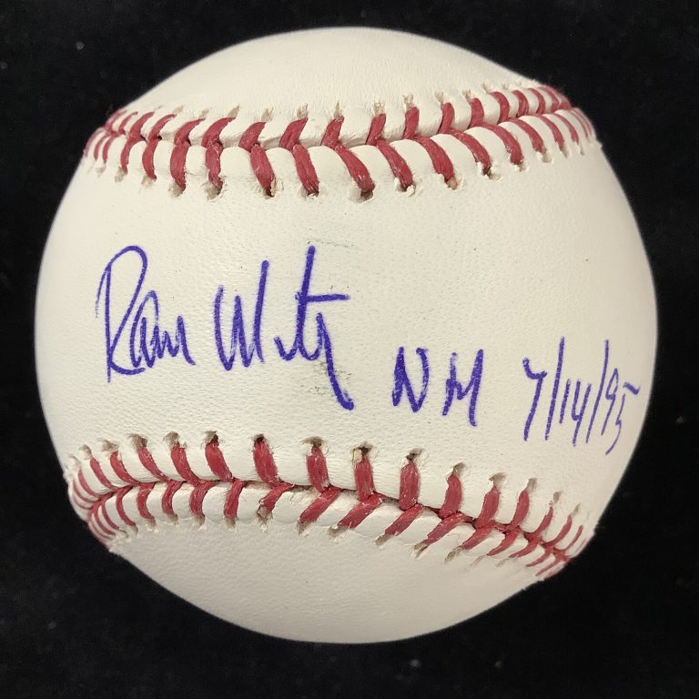 Ramon Martinez Signed Baseball Selig Dodger Autograph NH 7/14/95 Inscription JSA