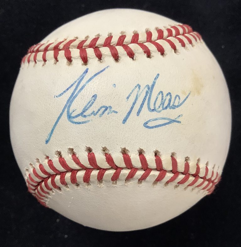 Kevin Maas Signed Baseball Bobby Brown New York Yankees MN Twins Autograph JSA