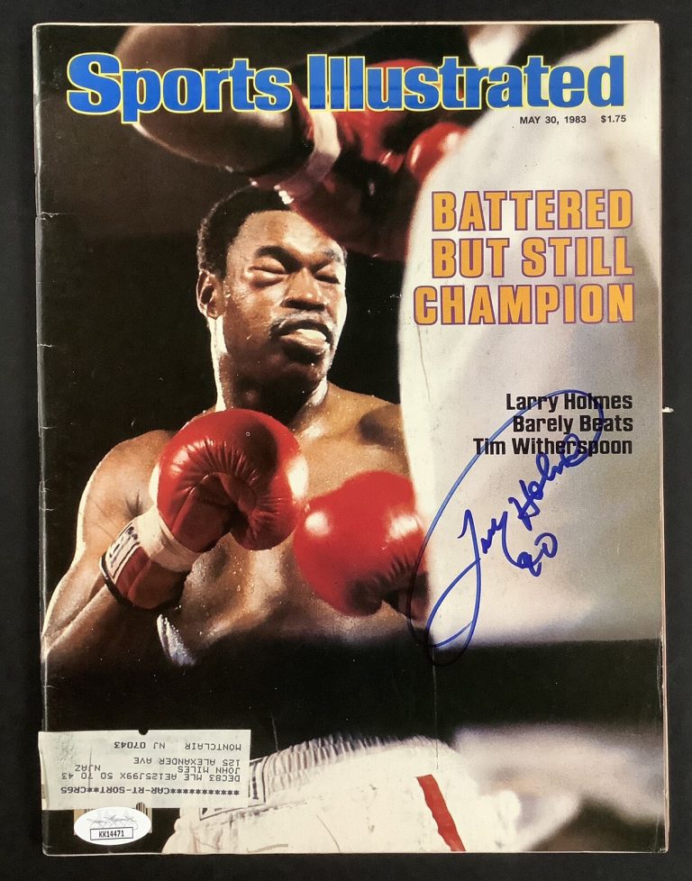 Larry Holmes Signed Sports Illustrated Magazine Boxing Autograph 5/30/83 JSA