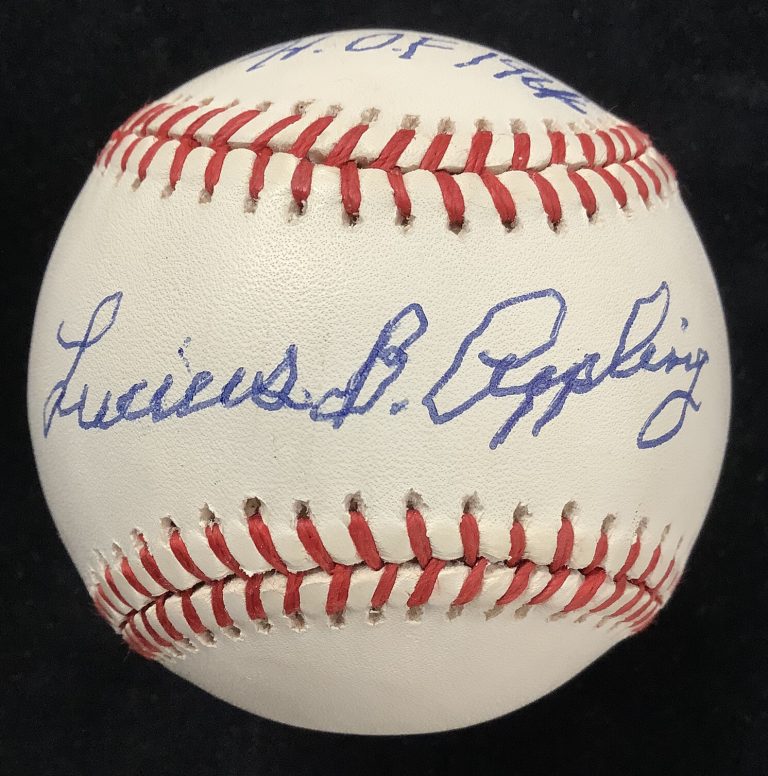 Lucius Luke Appling Signed Baseball Brown White Sox Autograph HOF 1964 Inscr JSA
