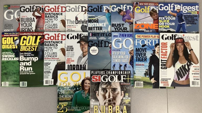 Golf Magazines Lot of 18 No Label Digest Fortune SI Women PGA Bubba Spieth Wie +