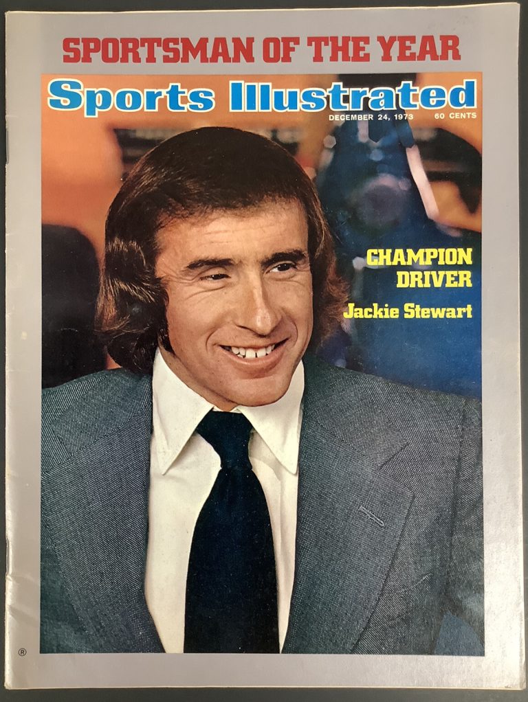 Jackie Stewart Sports Illustrated Magazine 12/24/1973 No Label Champion Driver