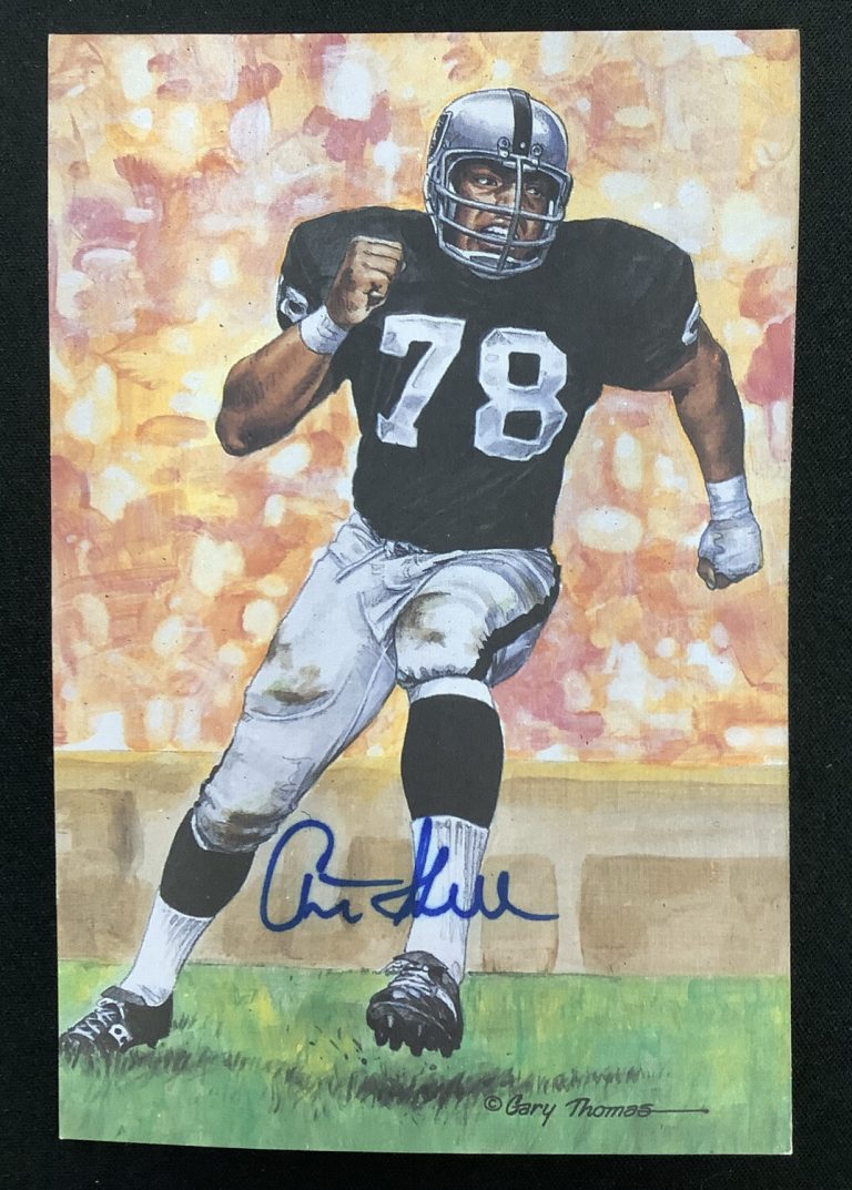 Art Shell Signed GLAC Goal Line Art Card Football Autograph LA Raiders HOF JSA
