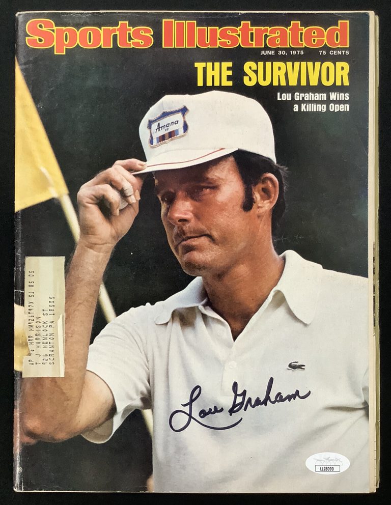 Lou Graham Signed Sports Illustrated Mag 6/30/75 Golf Autograph PGA US Open JSA