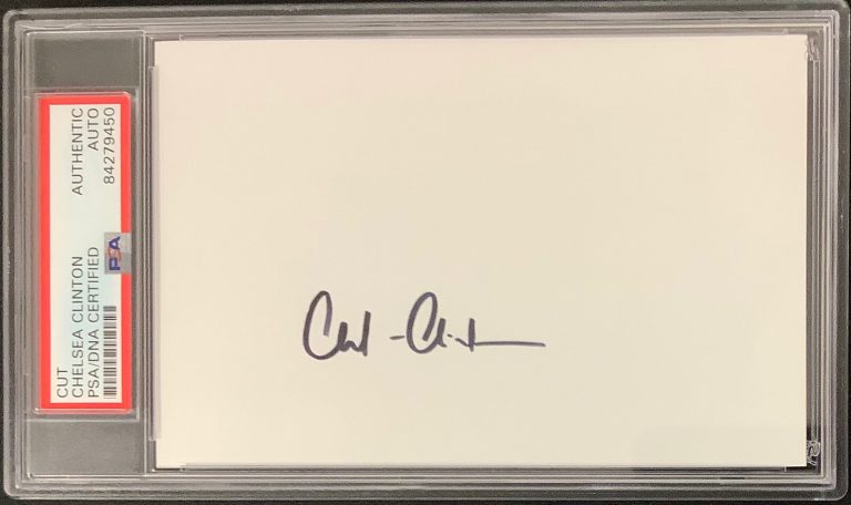Chelsea Clinton Signed Cut She Persisted Author First Family Autograph PSA/DNA