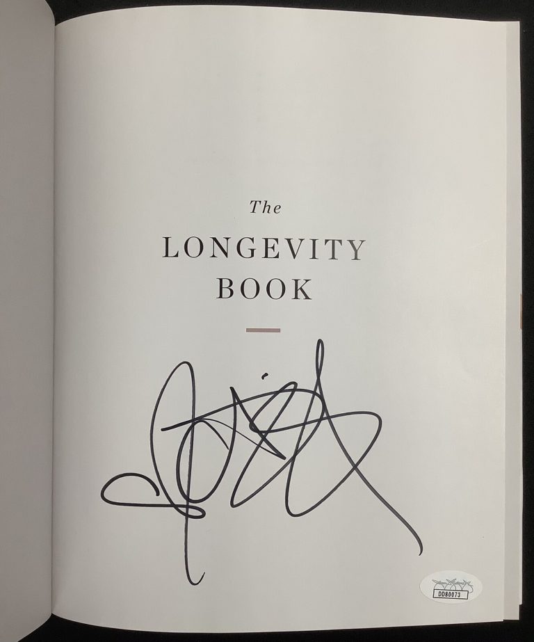 Cameron Diaz Signed Hardcover Book Longevity HCB Charlie’s Angels Autograph JSA