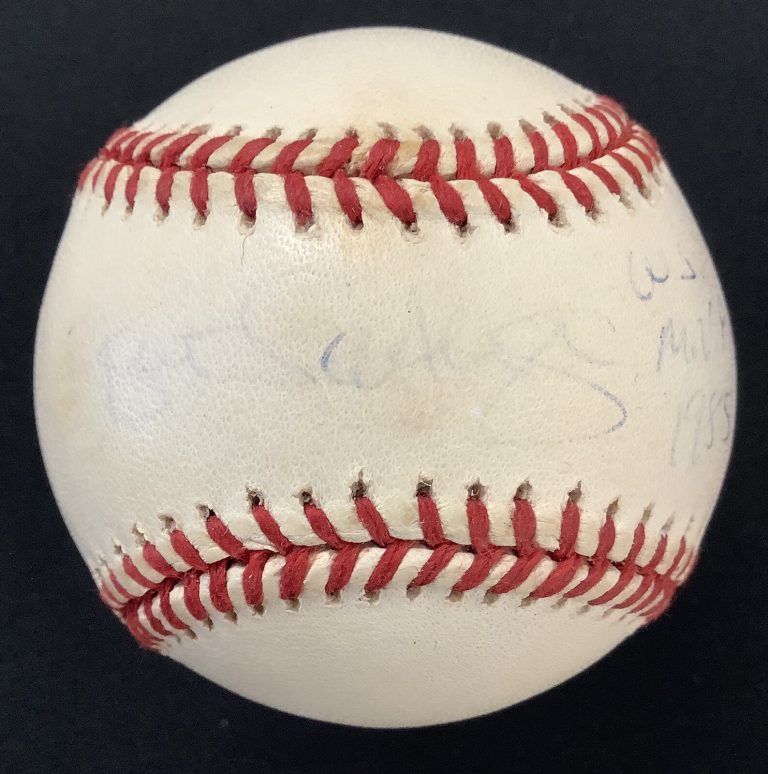 Bret Saberhagen Signed Baseball Budig Royals Autograph WS M.V.P. 1985 Inscr JSA