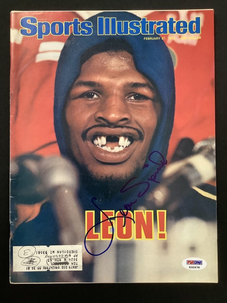 Leon Spinks Signed Sports Illustrated Boxing Autograph 2/27/78 Teeth PSA/DNA 1