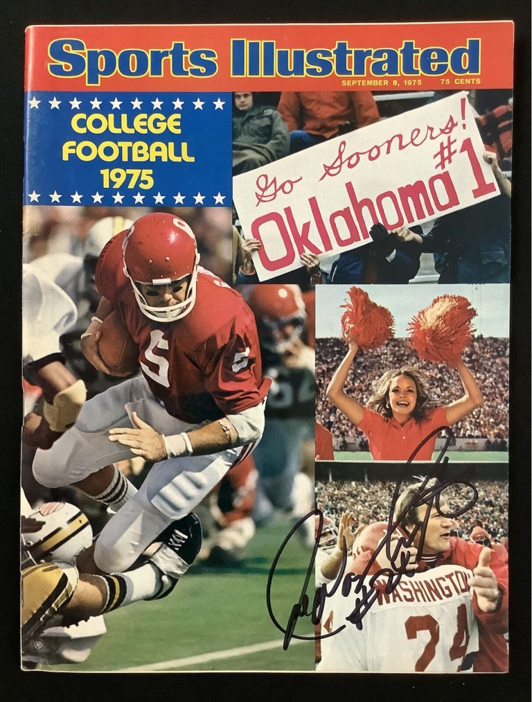 Joe Washington Signed Sports Illustrated 9/8/75 No Label Charger Autograph JSA 1