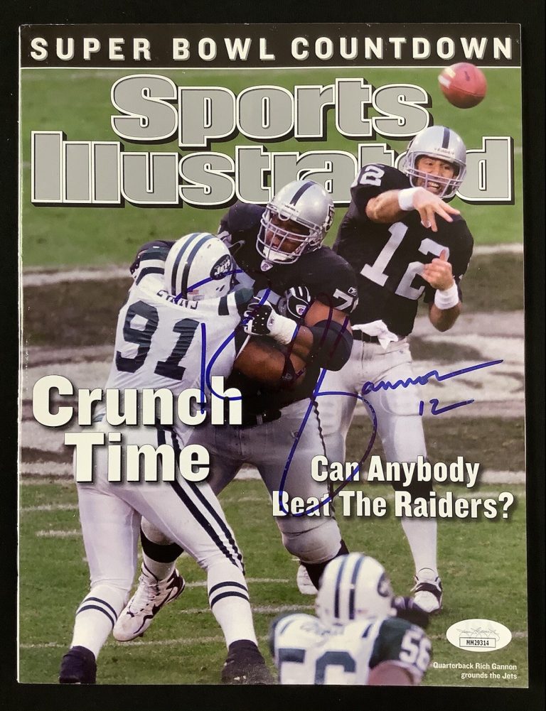 Rich Gannon Signed Sports Illustrated 1/20/03 No Label Raiders Autograph JSA