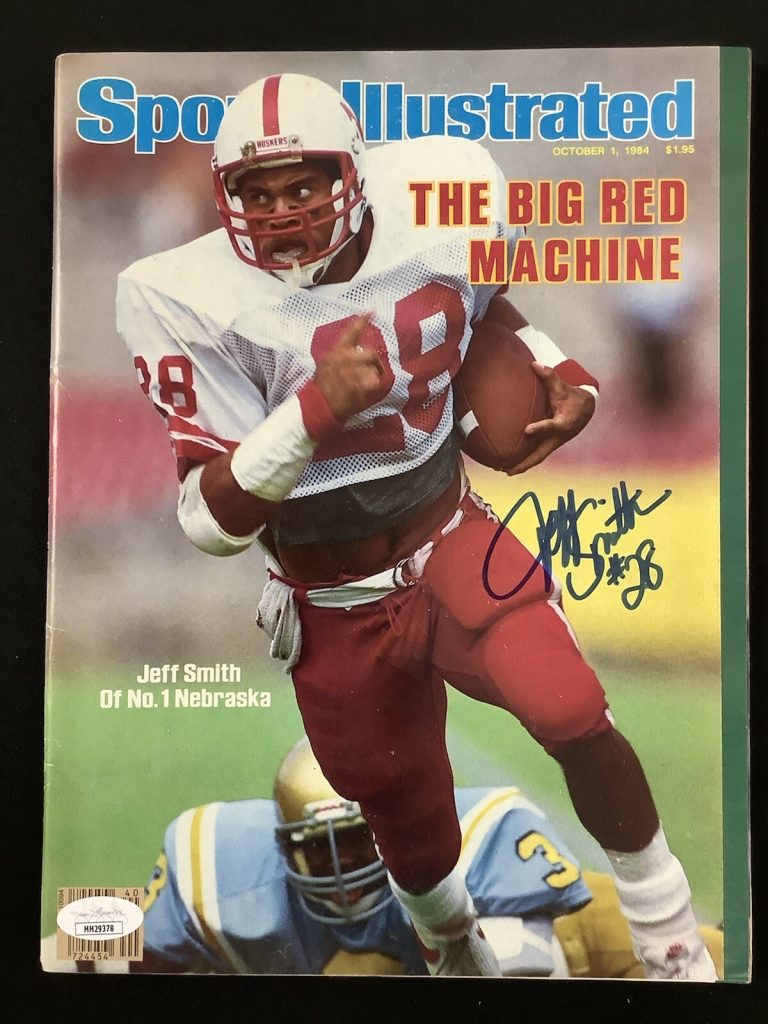 Jeff Smith Signed Sports Illustrated Mag 10/1/84 No Label Nebraska Autograph JSA