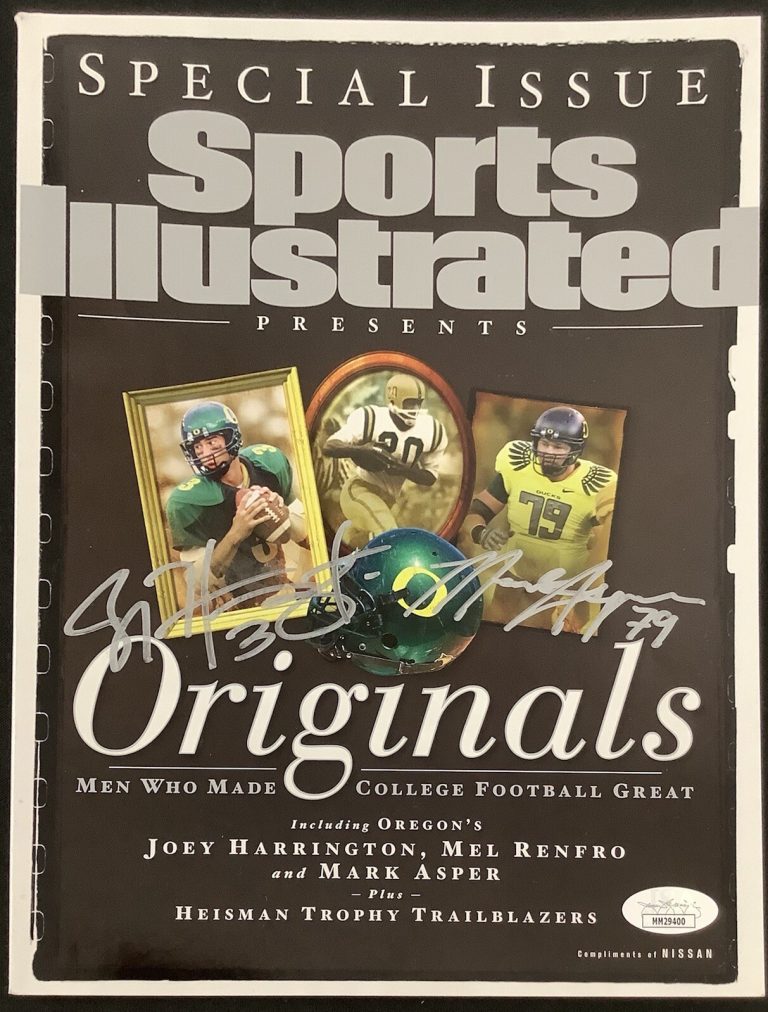 Joey Harrington Signed Sports Illustrated Originals 2010 No Label Asper Auto JSA