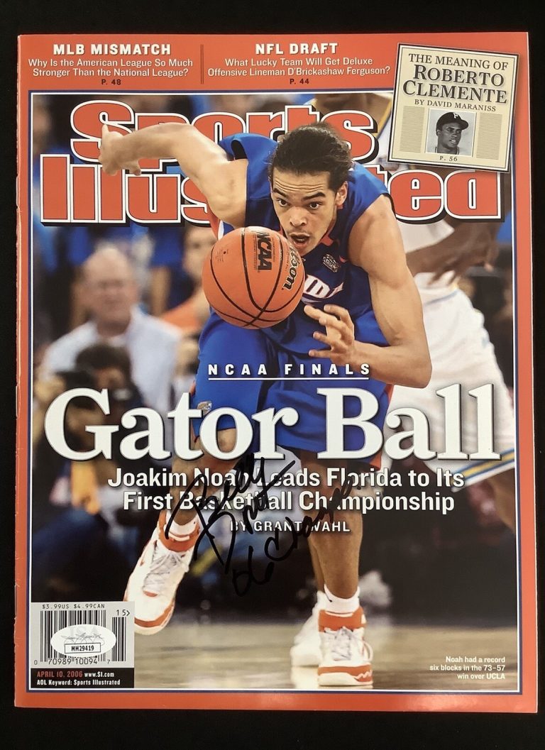 Billy Donovan Signed Sports Illustrated 4/10/06 No Label Gators Coach Auto JSA