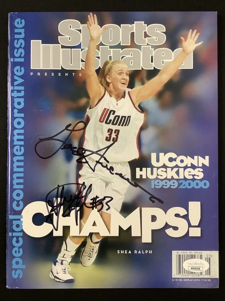 Geno Auriemma Signed Sports Illustrated 1999 Champs No Label Shea Ralph Auto JSA