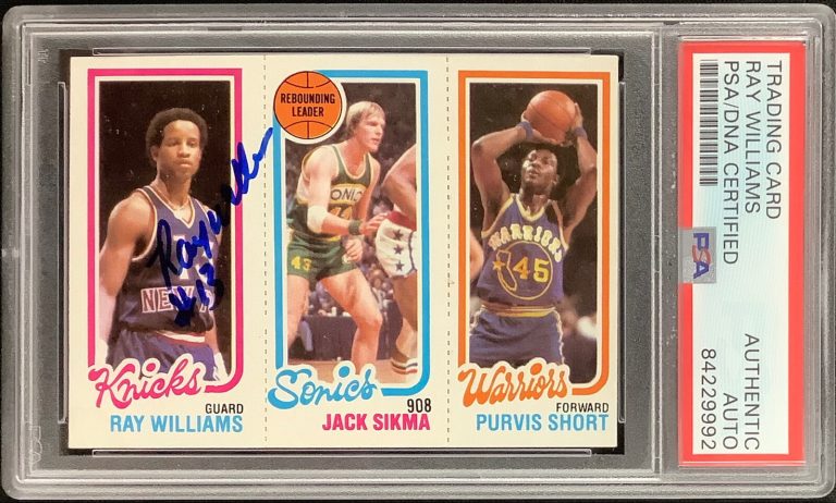 Ray Williams Signed 1980 Topps #173 Card NY Knicks Basketball Autograph PSA/DNA