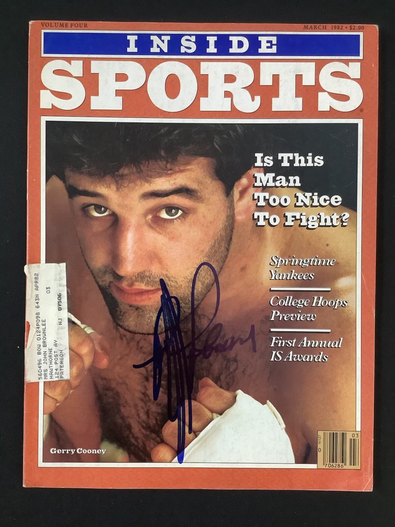 Gerry Cooney Signed Inside Sports Magazine March 1982 Boxing Autograph TPG