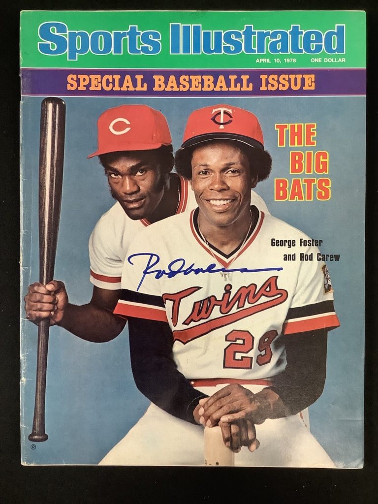 Rod Carew Signed Sports Illustrated 4/10/78 Twins No Label Autograph JSA
