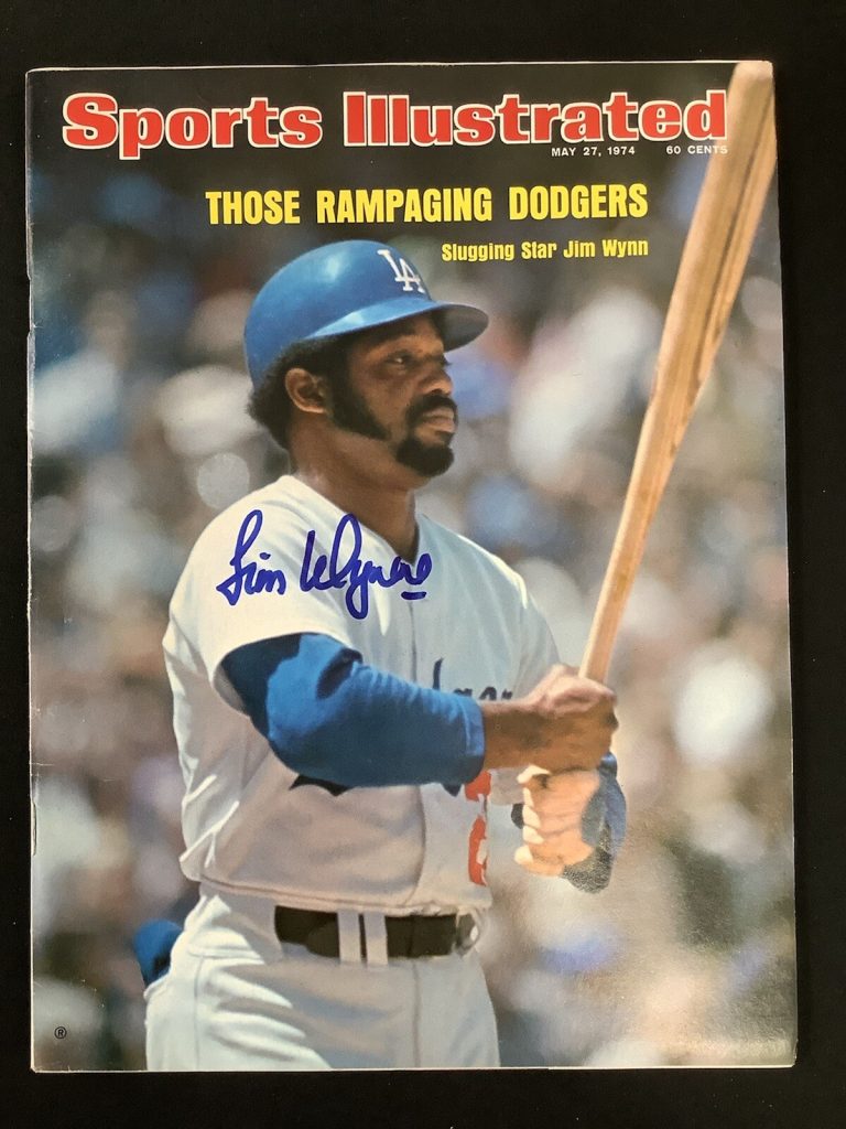 Jim Wynn Signed Sports Illustrated Mag 5/27/74 LA Dodgers No Label Autograph JSA