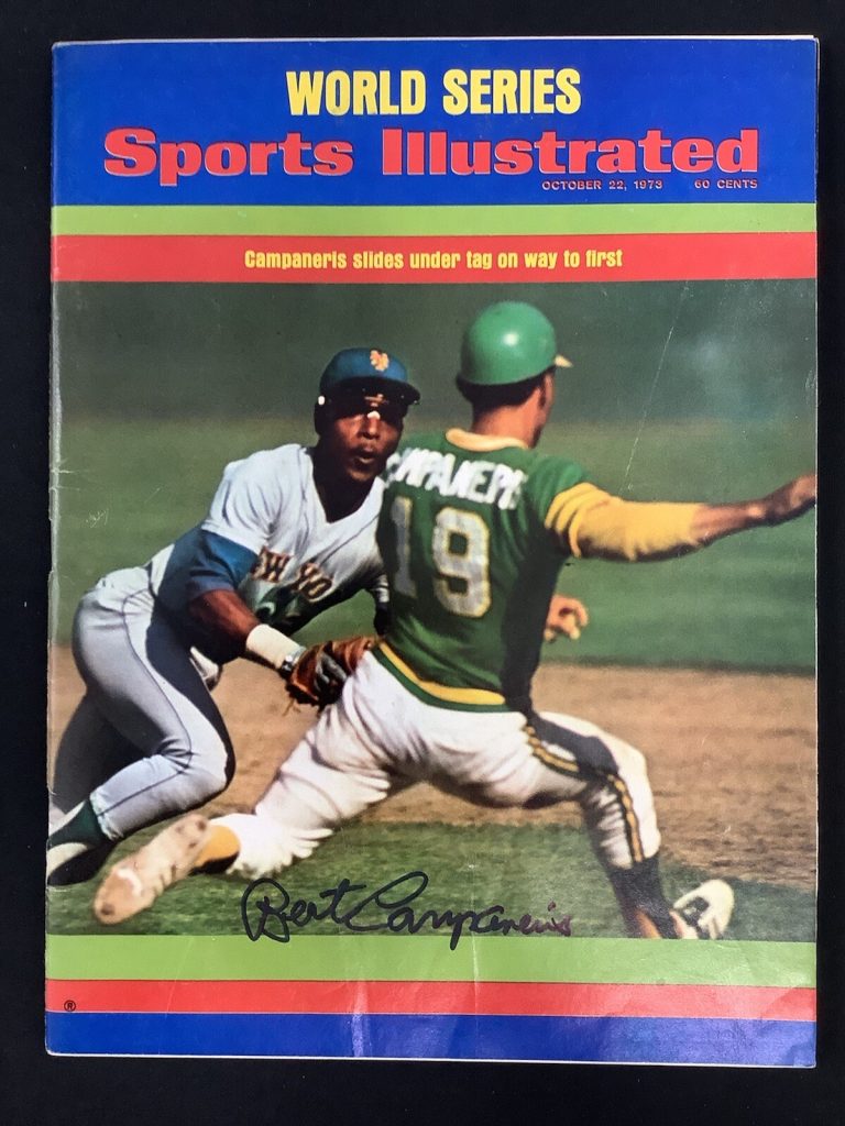 Bert Campaneris Signed Sports Illustrated Mag 10/22/73 No Label Autograph JSA