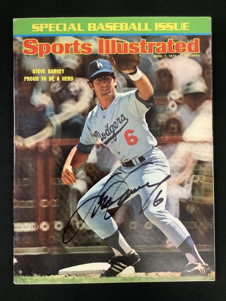 Steve Garvey Signed Sports Illustrated Mag 4/7/95 Dodgers No Label Autograph JSA