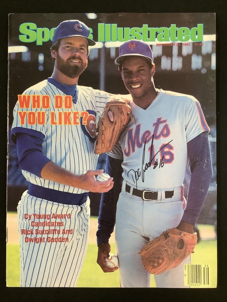 Dwight Doc Gooden Signed Sports Illustrated Mag 9/24/84 Mets No Label Auto JSA