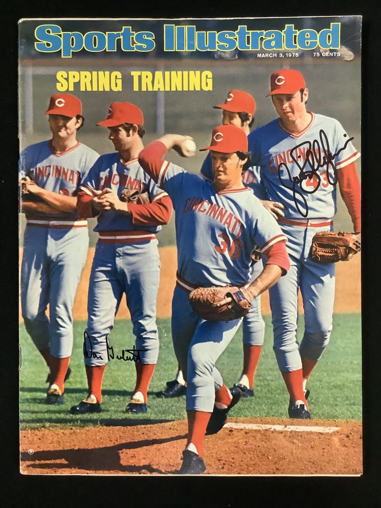 Jack Billingham Signed Sports Illustrated 3/3/75 NoLabel Reds DonGullet Auto JSA