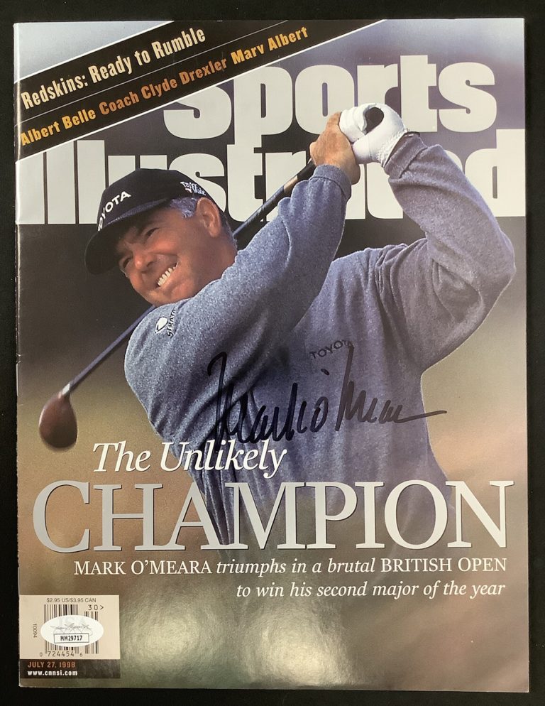 Mark O’Meara Signed Sports Illustrated 7/27/98 NoLabel Masters PGA Golf Auto JSA