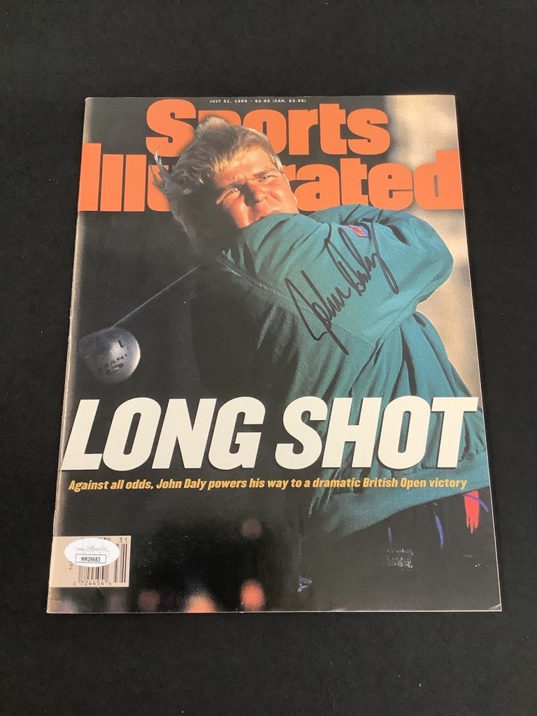 John Daly Signed Sports Illustrated 7/31/95 No Label Masters Golf Autograph JSA
